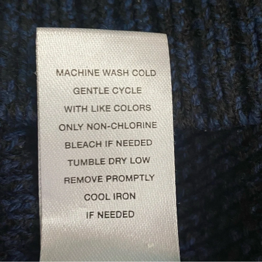 Men Sweater by An Original Flag & Anthem Dry Goods Supply Navy Blue. Sz M.